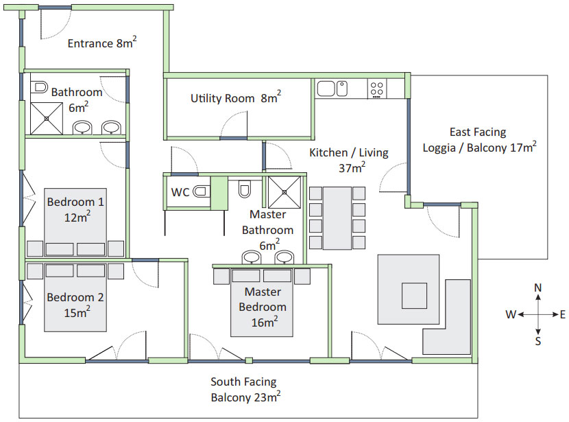 Floorplan of The Bear's Lair